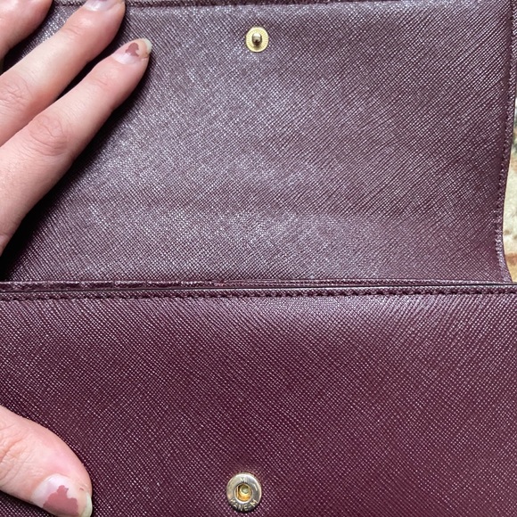 Kate Spade Burgundy Saffiano Leather Wallet - Picture 4 of 9